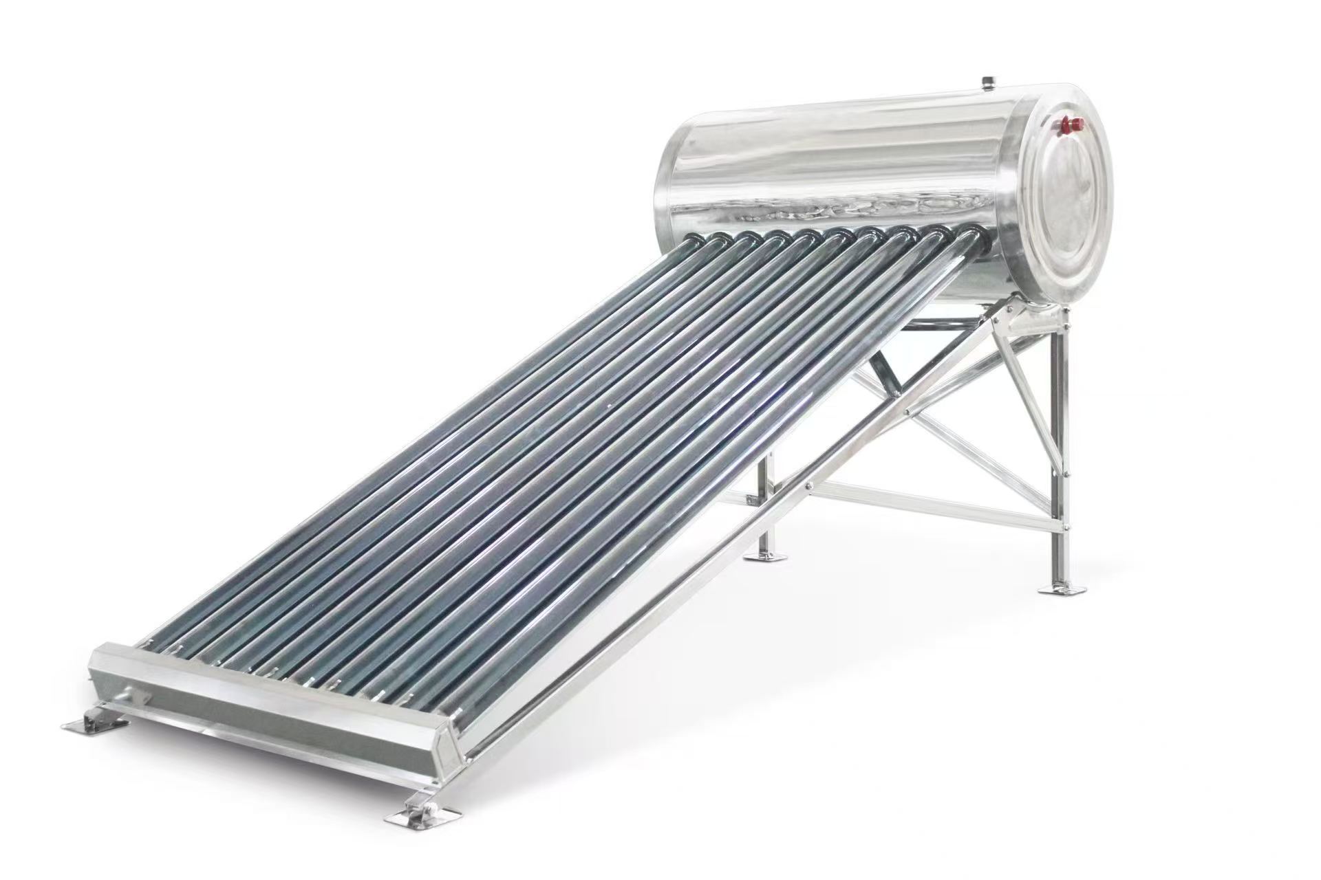 Boiler orizontal presurizat cu tuburi vidate, inox 316L, cu încălzire electrică auxiliară Boiler orizontal presurizat cu tuburi vidate, inox 316L, cu încălzire electrică auxiliară